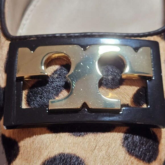 Tory Burch Women Leopard Print 9M Flats AnimalPrint Quiet Luxury Statement Piece - Picture 12 of 16